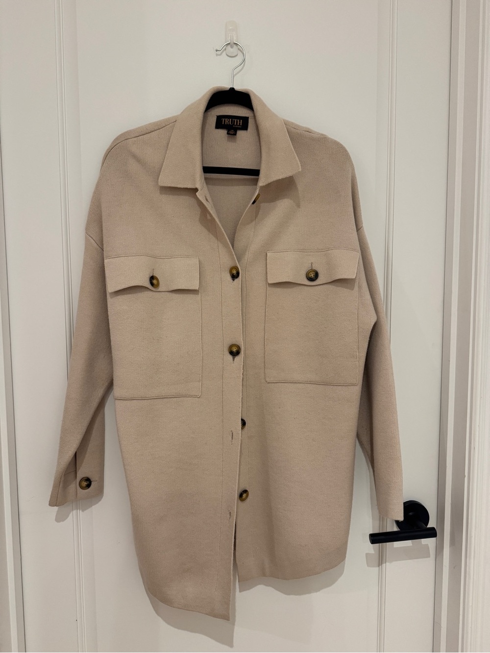 TRUTH Beige Utility Overshirt Jacket for Women